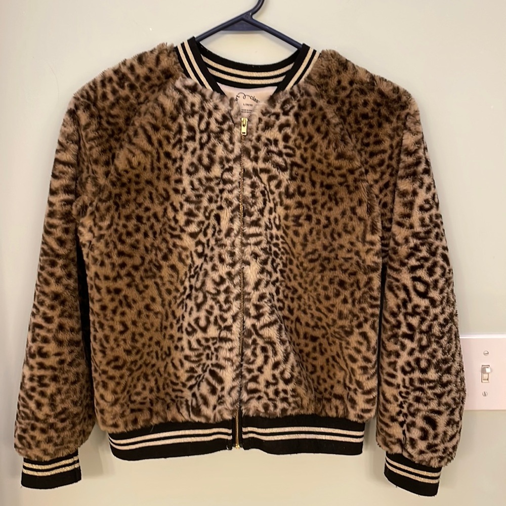 Leopard Print Bomber Jacket